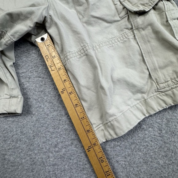 Abercrombie & Fitch Cargo Drawstring Shorts Men 29‎ Button Fly Khaki Preppy Y2K - Picture 5 of 7